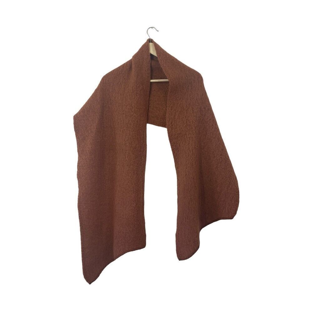 By Anthropologie Scarf Sweater Wrap So Soft Unique Color Sedona Rust Womens